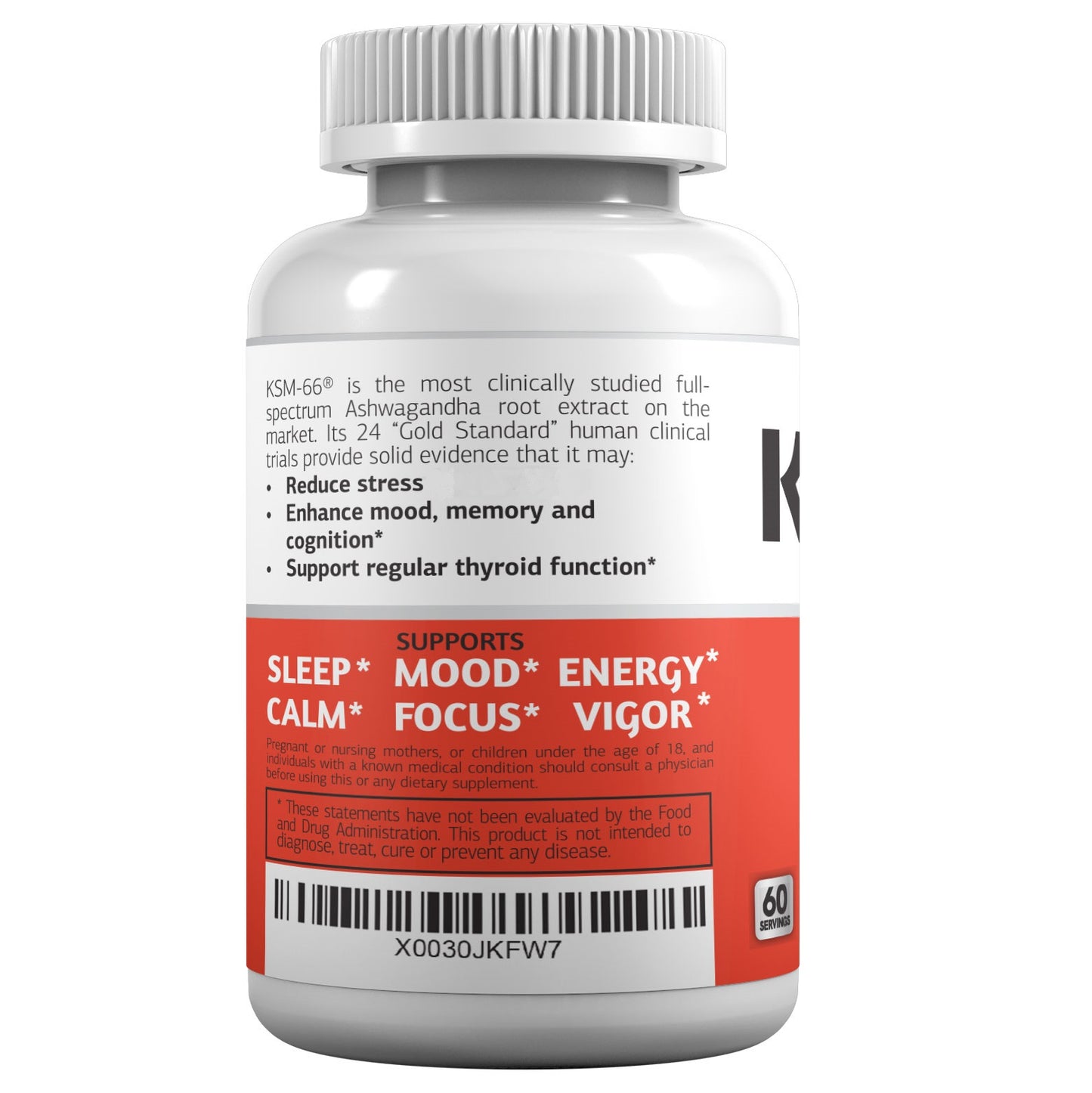 Organic Ashwagandha KSM 66 Capsules