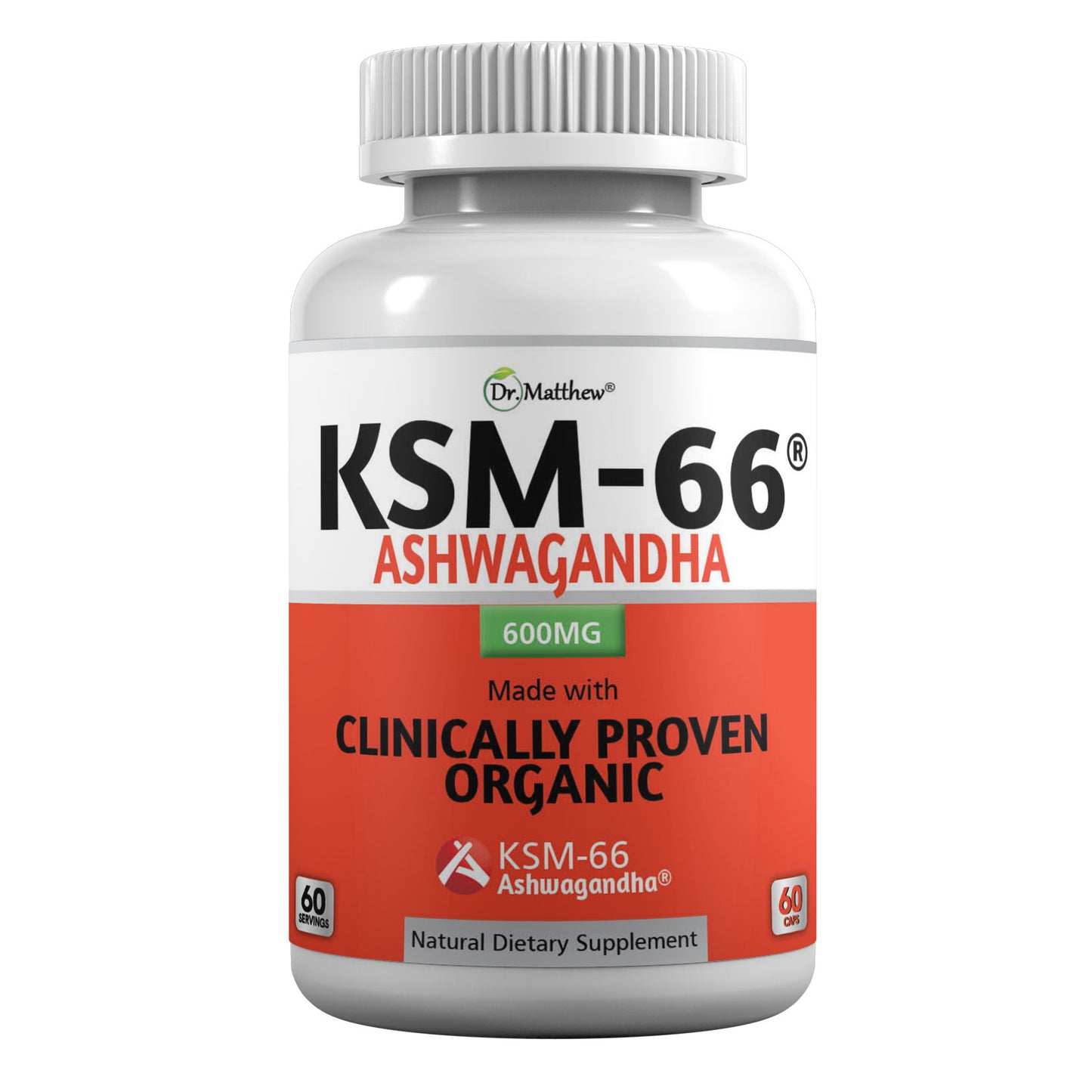 Organic Ashwagandha KSM 66 Capsules