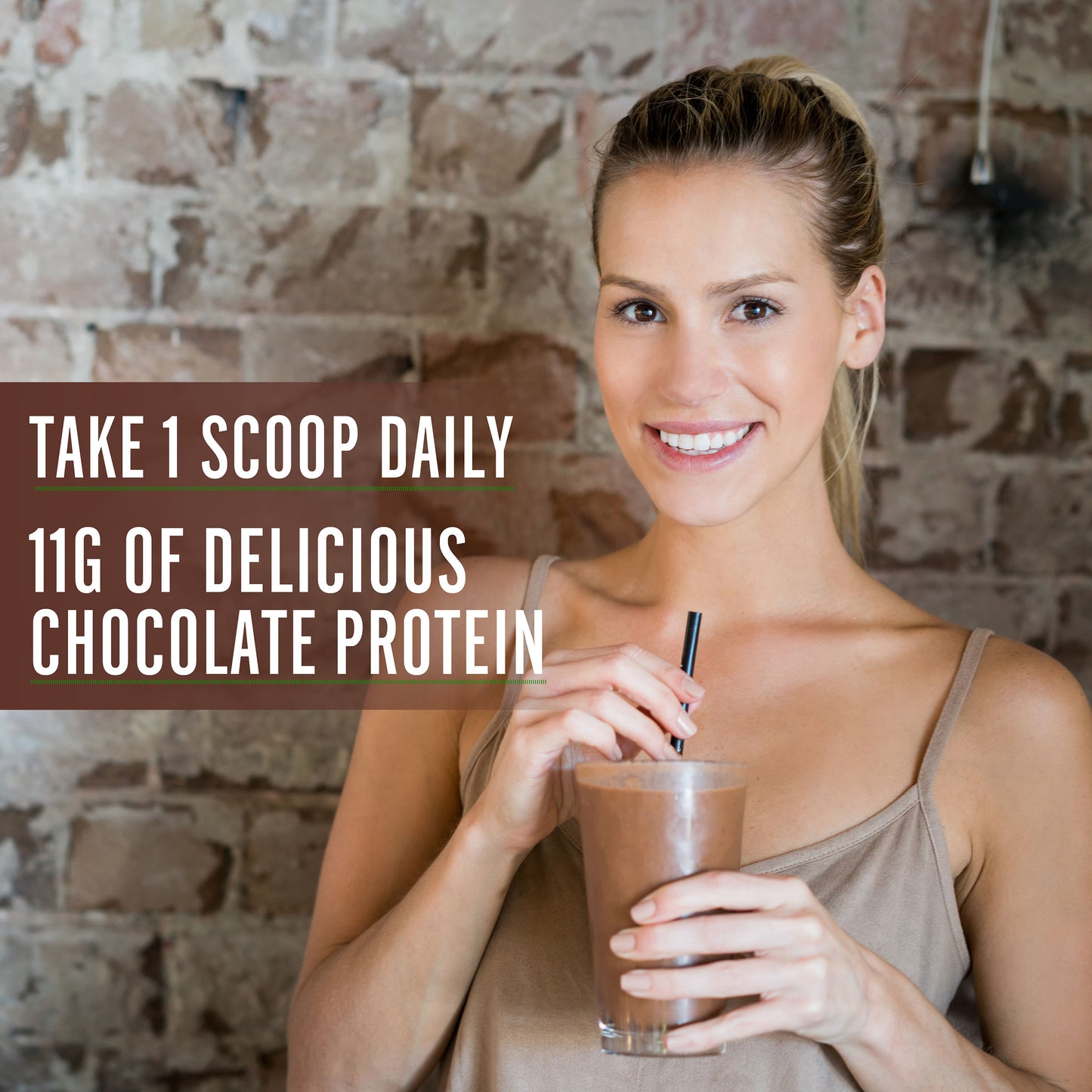Chocolate Collagen Powder with Hyaluronic Acid, Biotin and Vitamin C