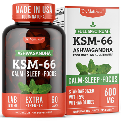 Organic Ashwagandha KSM 66 Capsules