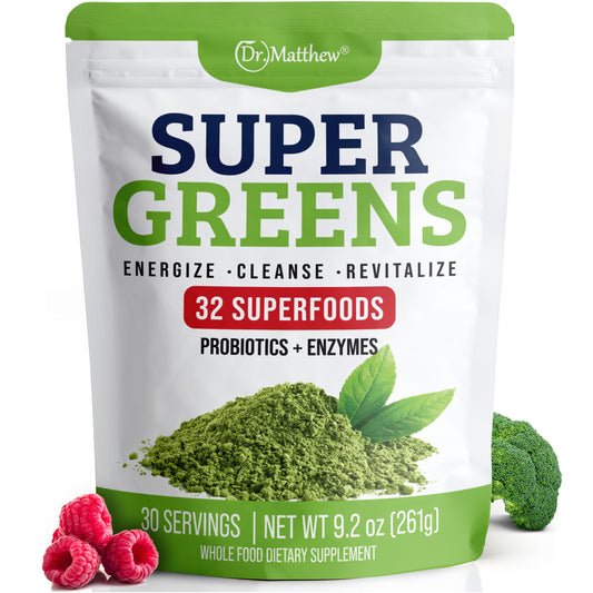 Super Greens Powder with 32 Superfoods