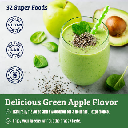 Super Greens Powder with 32 Superfoods