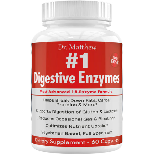 Digestive Enzymes for Women & Men with Lactase Lipase Amylase Bromelain